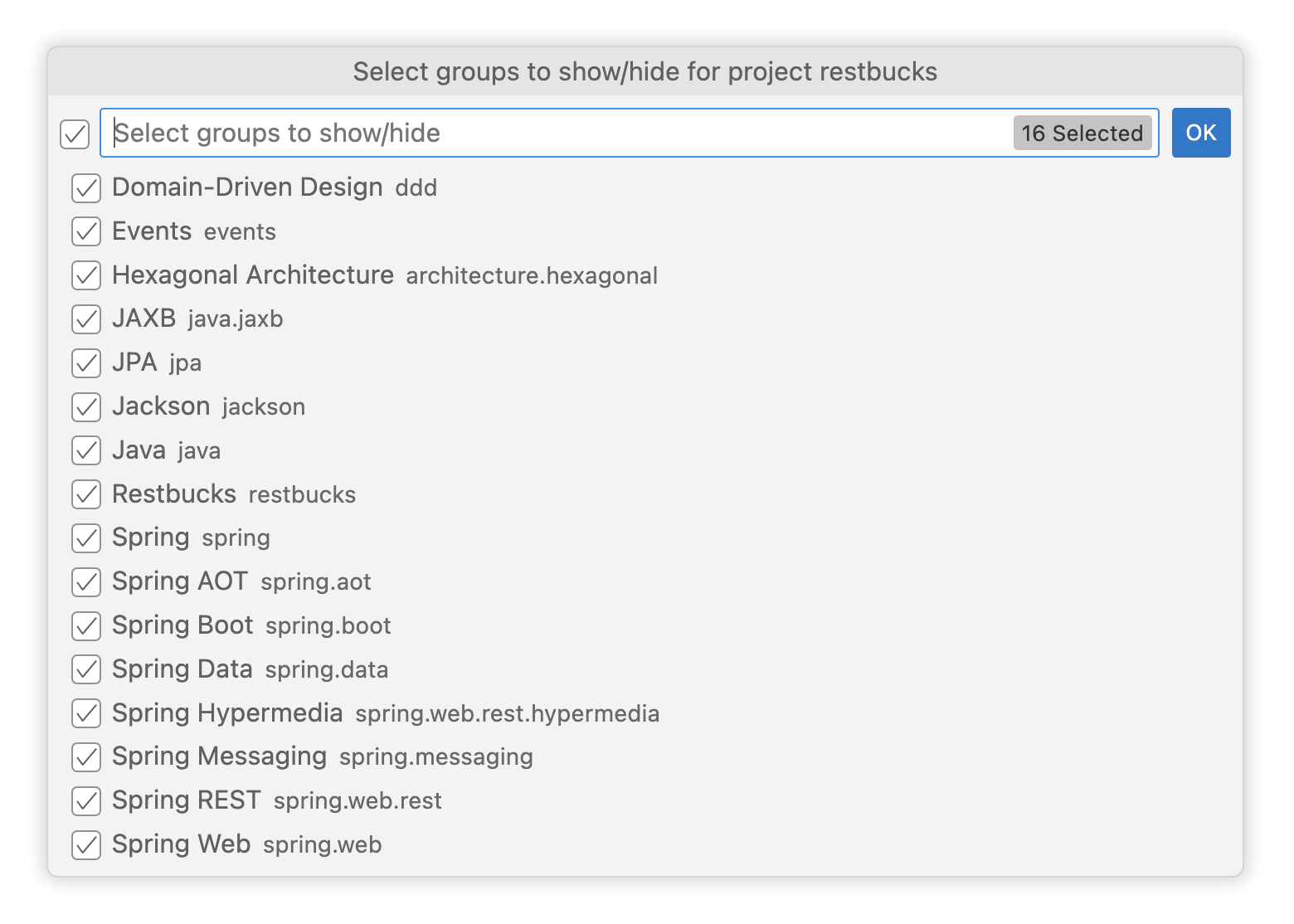 Selecting Stereotype Groups